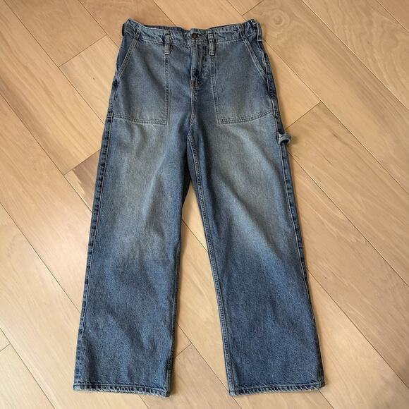 We The Free Denim - We The Free x Free People Major League Cuffed Wide Leg Jeans Cinch Women’s 31